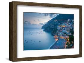 View over Positano, Costiera Amalfitana (Amalfi Coast), UNESCO World Heritage Site-Frank Fell-Framed Photographic Print