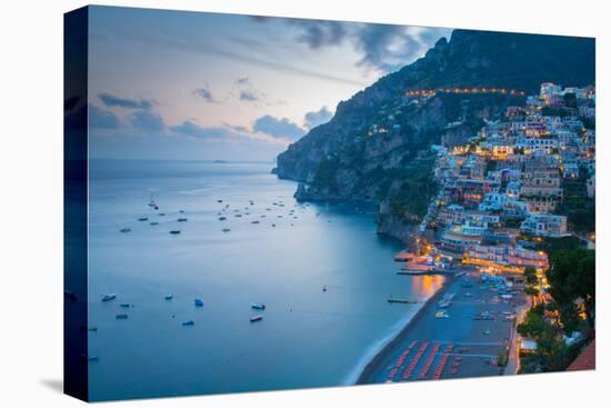 View over Positano, Costiera Amalfitana (Amalfi Coast), UNESCO World Heritage Site-Frank Fell-Stretched Canvas