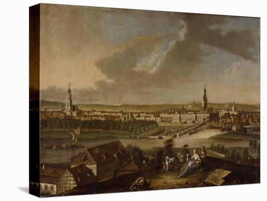 View over Potsdam from Brauhausberg, 1772-Johann Friedrich Meyer-Stretched Canvas