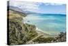 View over Preveli Beach, Crete, Greek Islands, Greece, Europe-Michael Runkel-Stretched Canvas