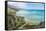 View over Preveli Beach, Crete, Greek Islands, Greece, Europe-Michael Runkel-Framed Stretched Canvas