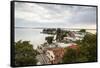 View over Punta Gorda and the Cienfuegos Bay, Cienfuegos, Cuba, West Indies, Caribbean-Yadid Levy-Framed Stretched Canvas