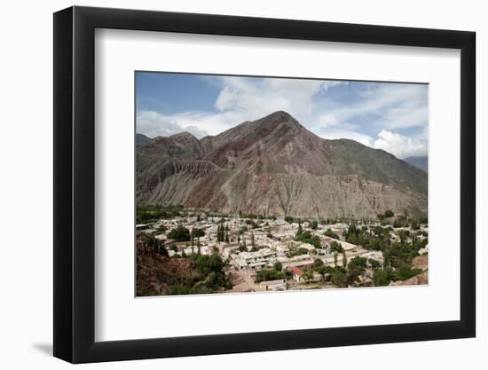 View over Purmamarca from the Camino De Los Colorados Trail-Yadid Levy-Framed Photographic Print