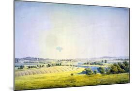 View over Putbus, 1824-1825-Caspar David Friedrich-Mounted Giclee Print