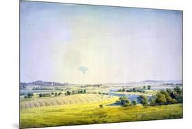 View over Putbus, 1824-1825-Caspar David Friedrich-Mounted Giclee Print