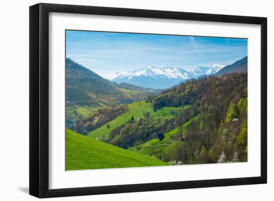 View over Pyrenees Mountains-NejroN Photo-Framed Photographic Print