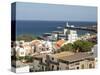 View over quarter Prainha. The capital Praia on Santiago Island-Martin Zwick-Stretched Canvas