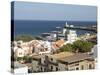 View over quarter Prainha. The capital Praia on Santiago Island-Martin Zwick-Stretched Canvas