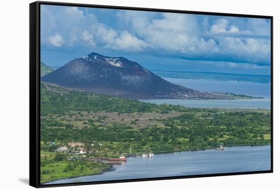 View over Rabaul, East New Britain, Papua New Guinea, Pacific-Michael Runkel-Framed Stretched Canvas