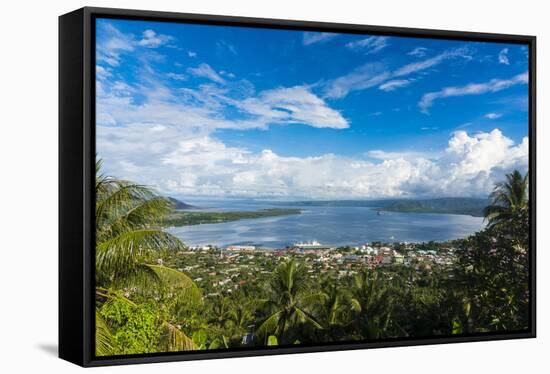 View over Rabaul, East New Britain, Papua New Guinea, Pacific-Michael Runkel-Framed Stretched Canvas