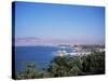 View Over Red Sea Resort Marina and Beach Hotels Towards Israeli Town of Eilat, Aqaba, Jordan-Christopher Rennie-Stretched Canvas