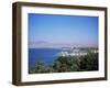 View Over Red Sea Resort Marina and Beach Hotels Towards Israeli Town of Eilat, Aqaba, Jordan-Christopher Rennie-Framed Photographic Print