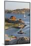 View over Red Swedish House and Islands of Archipelago, Southwest Sweden-Stuart Black-Mounted Photographic Print