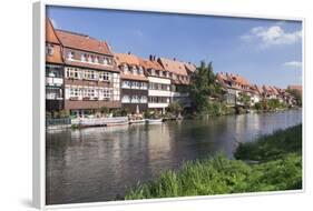 View over Regnitz River to Little Venice (Kleinvenedig), Bamberg, Franconia, Bavaria, Germany-Markus Lange-Framed Photographic Print