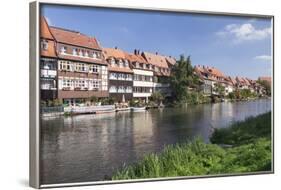 View over Regnitz River to Little Venice (Kleinvenedig), Bamberg, Franconia, Bavaria, Germany-Markus Lange-Framed Photographic Print