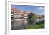 View over Regnitz River to Little Venice (Kleinvenedig), Bamberg, Franconia, Bavaria, Germany-Markus Lange-Framed Photographic Print