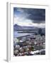 View Over Reykjavik From Hallgrimskirkja Church, Reykjavik, Iceland, Polar Regions-null-Framed Photographic Print