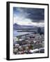 View Over Reykjavik From Hallgrimskirkja Church, Reykjavik, Iceland, Polar Regions-null-Framed Photographic Print