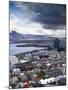 View Over Reykjavik From Hallgrimskirkja Church, Reykjavik, Iceland, Polar Regions-null-Mounted Photographic Print