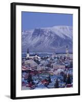 View over Reykjavik in Winter, Iceland-Gavin Hellier-Framed Photographic Print