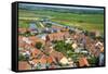 View over Ribe, Denmark's Oldest Surviving City, Jutland, Denmark, Scandinavia, Europe-Michael Runkel-Framed Stretched Canvas