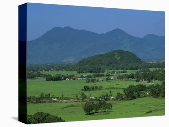 View over Rice Fields from Rich Pass, Near Hue, North Central Coast, Vietnam, Indochina, Southeast -Stuart Black-Stretched Canvas