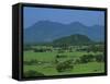 View over Rice Fields from Rich Pass, Near Hue, North Central Coast, Vietnam, Indochina, Southeast -Stuart Black-Framed Stretched Canvas