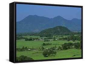 View over Rice Fields from Rich Pass, Near Hue, North Central Coast, Vietnam, Indochina, Southeast -Stuart Black-Framed Stretched Canvas