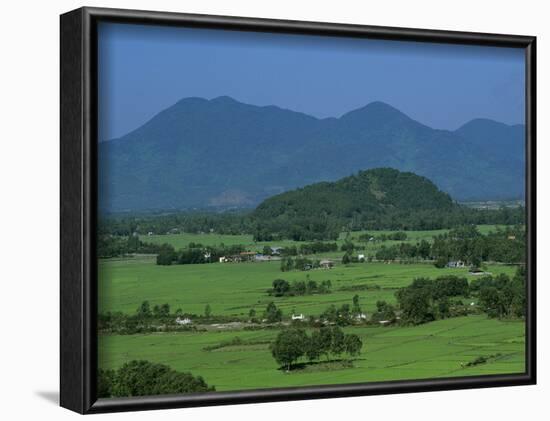 View over Rice Fields from Rich Pass, Near Hue, North Central Coast, Vietnam, Indochina, Southeast -Stuart Black-Framed Photographic Print