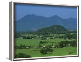 View over Rice Fields from Rich Pass, Near Hue, North Central Coast, Vietnam, Indochina, Southeast -Stuart Black-Framed Photographic Print