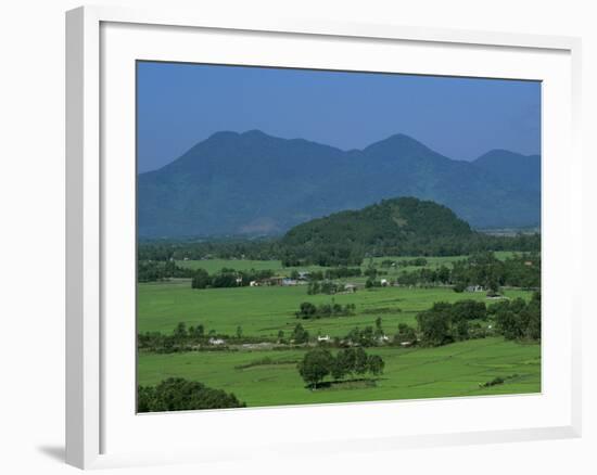 View over Rice Fields from Rich Pass, Near Hue, North Central Coast, Vietnam, Indochina, Southeast -Stuart Black-Framed Photographic Print