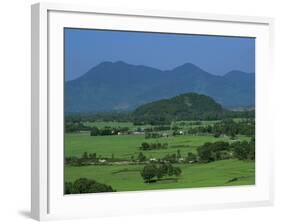 View over Rice Fields from Rich Pass, Near Hue, North Central Coast, Vietnam, Indochina, Southeast -Stuart Black-Framed Photographic Print