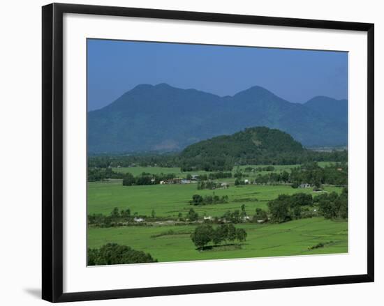 View over Rice Fields from Rich Pass, Near Hue, North Central Coast, Vietnam, Indochina, Southeast -Stuart Black-Framed Photographic Print