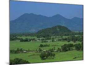 View over Rice Fields from Rich Pass, Near Hue, North Central Coast, Vietnam, Indochina, Southeast -Stuart Black-Mounted Photographic Print