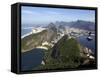 View Over Rio De Janeiro From the Sugarloaf Mountain, Rio De Janeiro, Brazil, South America-Olivier Goujon-Framed Stretched Canvas