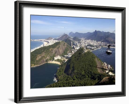 View Over Rio De Janeiro From the Sugarloaf Mountain, Rio De Janeiro, Brazil, South America-Olivier Goujon-Framed Photographic Print