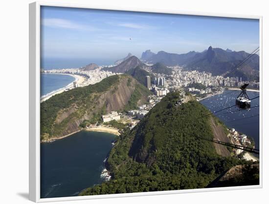 View Over Rio De Janeiro From the Sugarloaf Mountain, Rio De Janeiro, Brazil, South America-Olivier Goujon-Framed Photographic Print