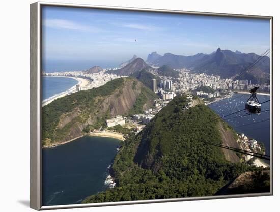 View Over Rio De Janeiro From the Sugarloaf Mountain, Rio De Janeiro, Brazil, South America-Olivier Goujon-Framed Photographic Print