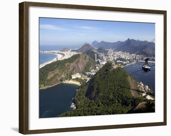 View Over Rio De Janeiro From the Sugarloaf Mountain, Rio De Janeiro, Brazil, South America-Olivier Goujon-Framed Photographic Print