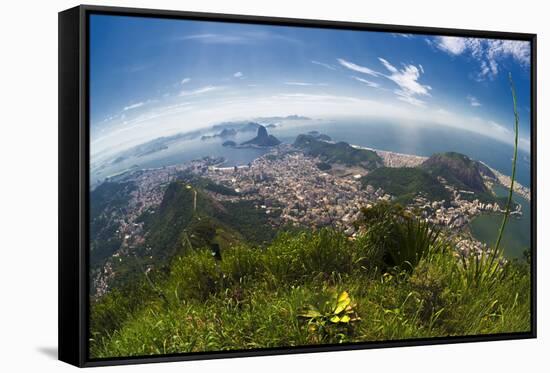 View over Rio De Janeiro-Gabrielle and Michael Therin-Weise-Framed Stretched Canvas