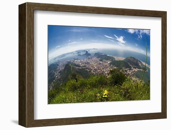 View over Rio De Janeiro-Gabrielle and Michael Therin-Weise-Framed Photographic Print