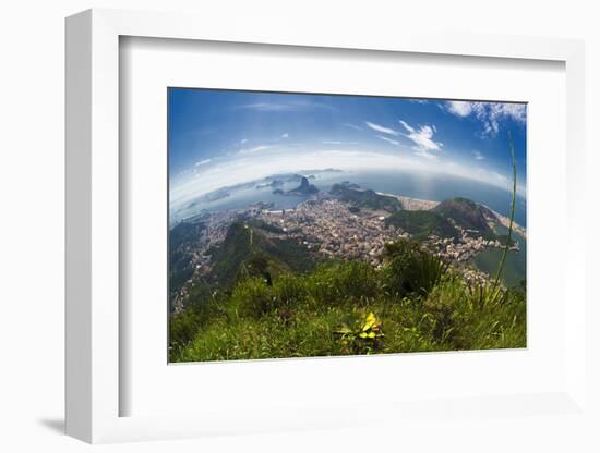 View over Rio De Janeiro-Gabrielle and Michael Therin-Weise-Framed Photographic Print