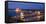 View over River Danube, Chain Bridge and Hungarian Parliament Building at Night-Ben Pipe-Framed Stretched Canvas