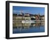 View over River Danube to Matthias Church (Matyas Templom) and Fishermen's Bastion, Budapest, Centr-Stuart Black-Framed Photographic Print