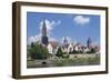 View over River Danube to the Old Town of Ulm-Markus Lange-Framed Photographic Print
