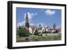 View over River Danube to the Old Town of Ulm-Markus Lange-Framed Photographic Print