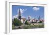 View over River Danube to the Old Town of Ulm-Markus Lange-Framed Photographic Print