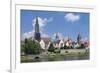 View over River Danube to the Old Town of Ulm-Markus Lange-Framed Photographic Print