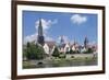 View over River Danube to the Old Town of Ulm-Markus Lange-Framed Photographic Print