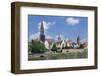 View over River Danube to the Old Town of Ulm-Markus Lange-Framed Photographic Print